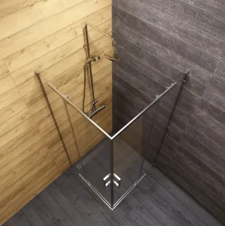 Душевой уголок Triton Каппа Щ0000054220 90x90 см профиль хром стекло прозрачное